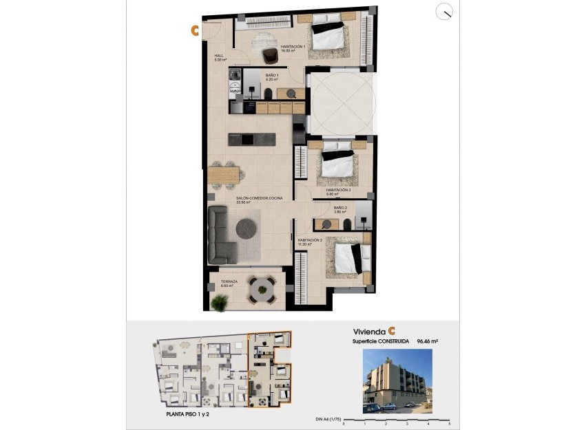 New Build - Apartment - Catral - pueblo
