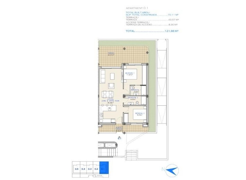 New Build - Apartment - Los Alcázares - Serena Golf