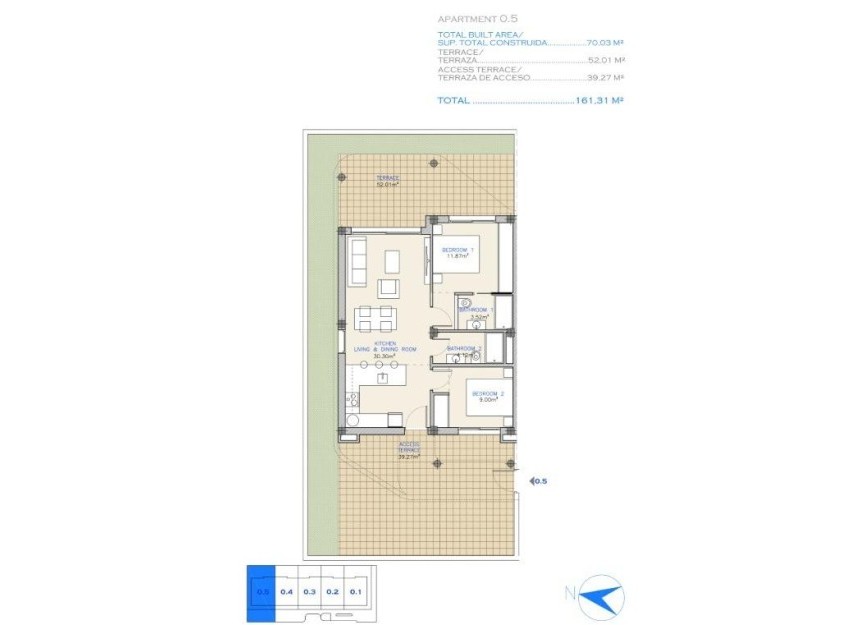 New Build - Apartment - Los Alcázares - Serena Golf