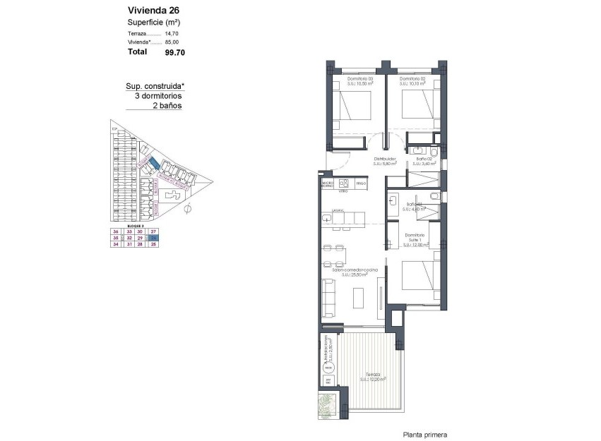 New Build - Apartment - Los Alcázares - Serena Golf