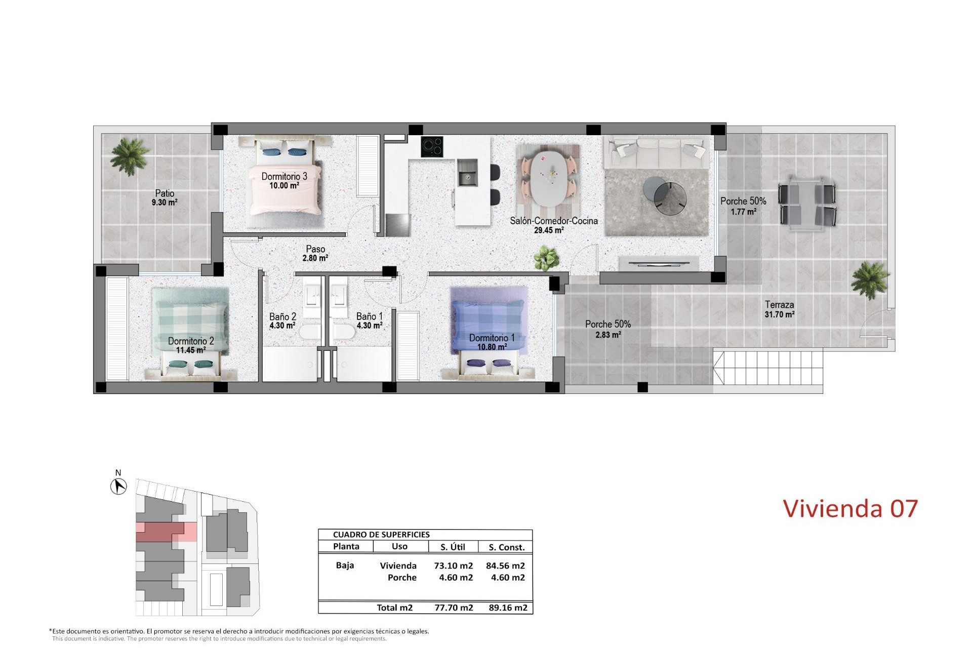 New Build - Bungalow - Pilar de la Horadada - pueblo