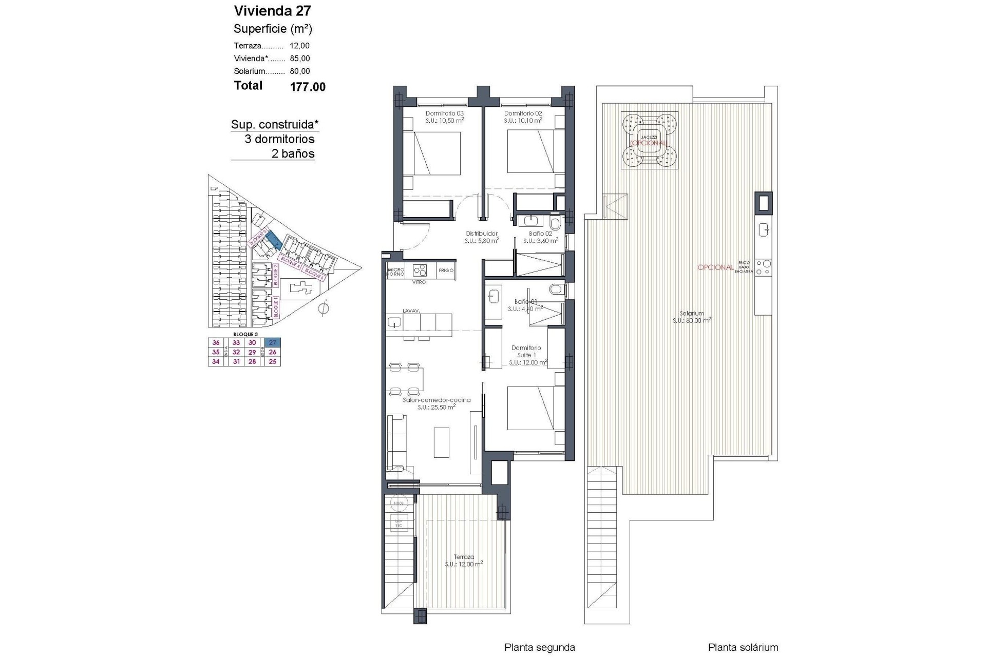 New Build - Penthouse - Los Alcázares - Serena Golf