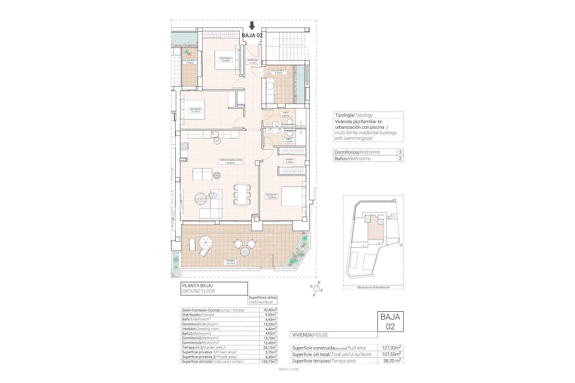 Nieuwbouw Woningen - Apartment - Hondón de las Nieves - Pueblo