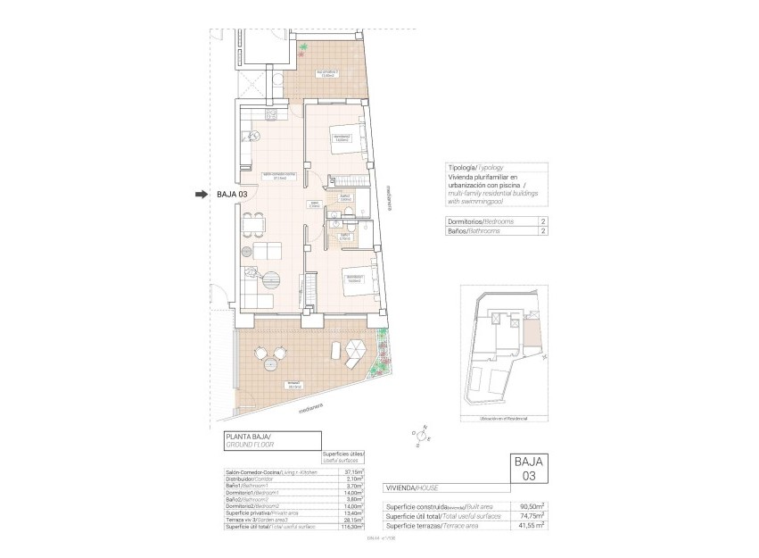 Nieuwbouw Woningen - Apartment - Hondón de las Nieves - Pueblo
