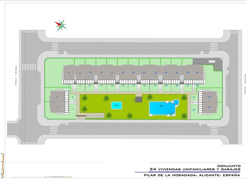 Nieuwbouw Woningen - Bungalow - Pilar de la Horadada - pueblo
