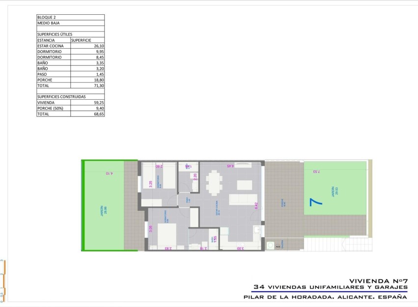 Nieuwbouw Woningen - Bungalow - Pilar de la Horadada - pueblo