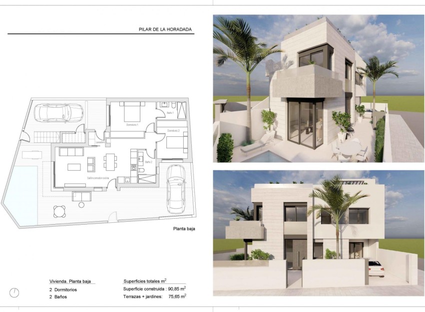 Nieuwbouw Woningen - Bungalow - Pilar de la Horadada - pueblo