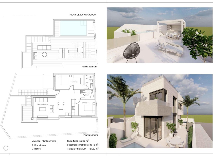Nieuwbouw Woningen - Bungalow - Pilar de la Horadada - pueblo