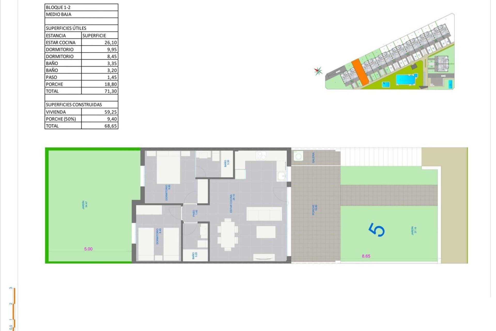 Nieuwbouw Woningen - Bungalow - Pilar de la Horadada - pueblo