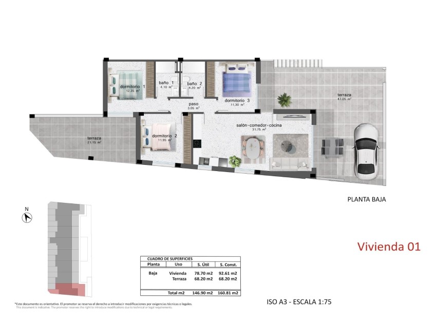 Nieuwbouw Woningen - Bungalow - Pilar de la Horadada - pueblo