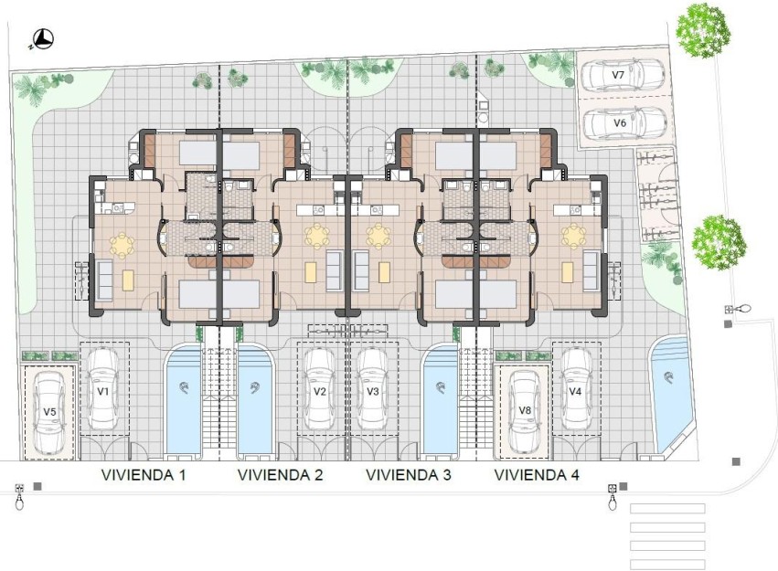 Nieuwbouw Woningen - Bungalow - Pilar de la Horadada - pueblo