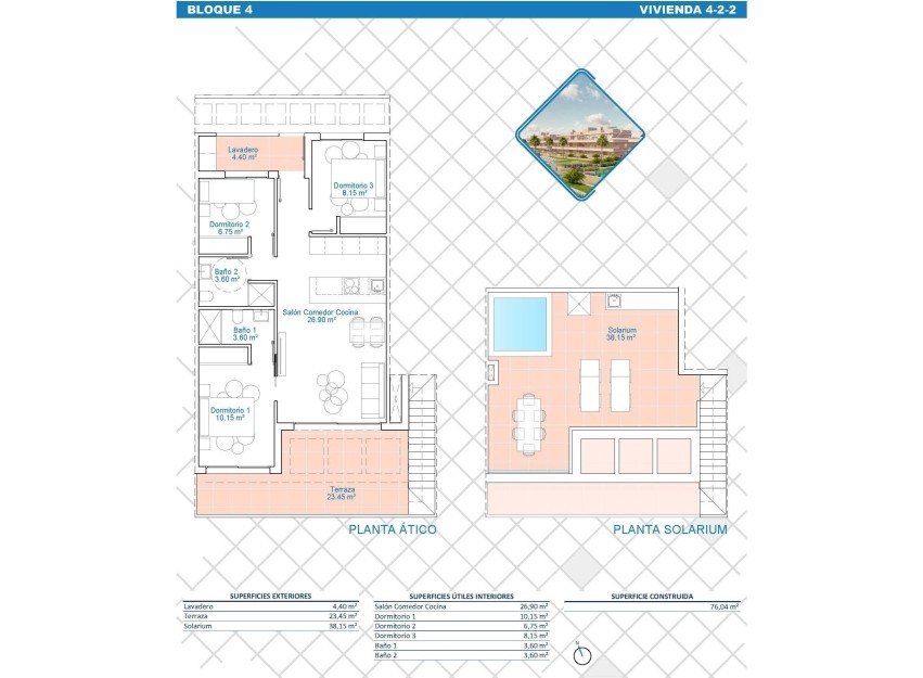 Nieuwbouw Woningen - Penthouse - Pilar de la Horadada - Lo Monte