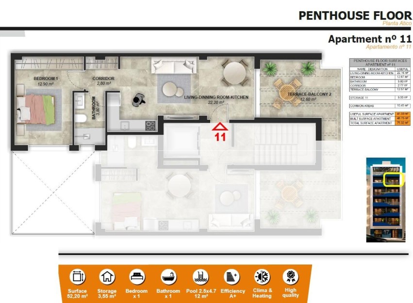 Nieuwbouw Woningen - Penthouse - Torrevieja - Playa del Acequión