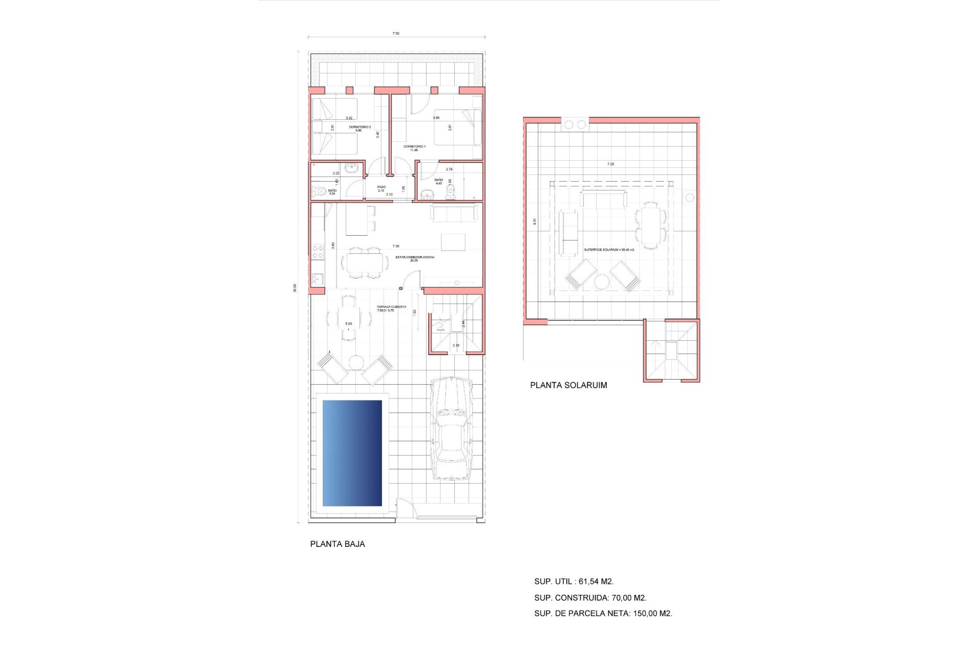Nieuwbouw Woningen - Town House - Fuente Alamo - La Pinilla