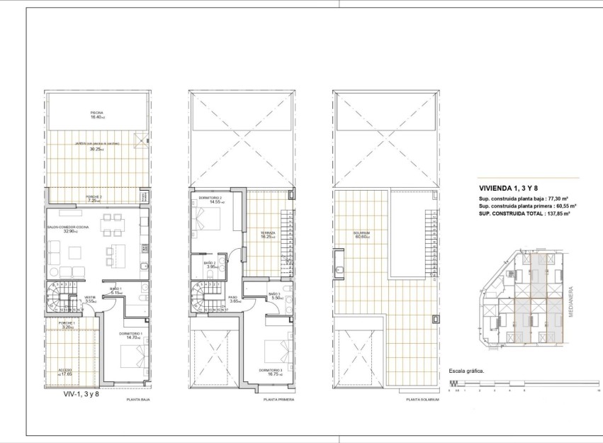 Nieuwbouw Woningen - Town House - San Javier - pueblo