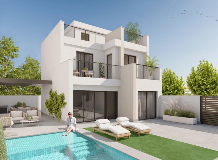 Nieuwbouw Woningen - Villa - Los Alcázares - Playa la Atascadera
