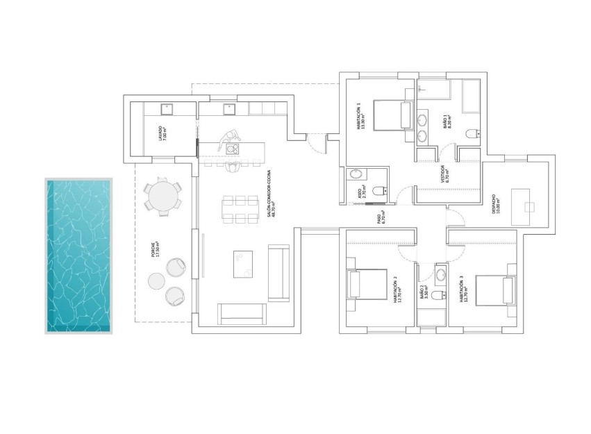 Nieuwbouw Woningen - Villa - Monforte del Cid - La Capitana
