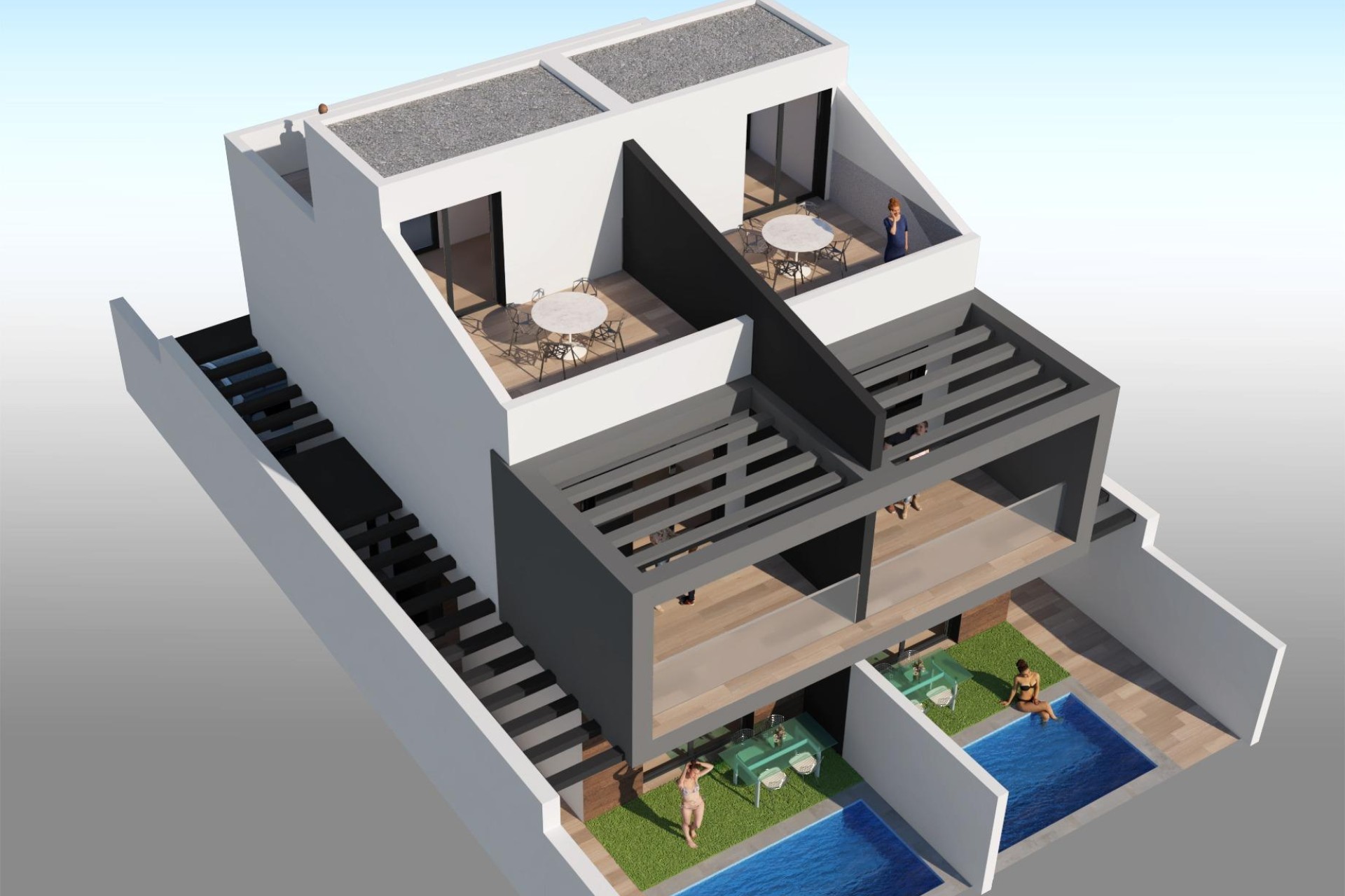 Nieuwbouw Woningen - Villa - San Javier - Santiago De La Ribera