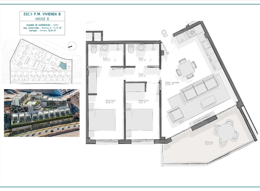 Nouvelle construction - Apartment - Águilas - Playa del Hornillo