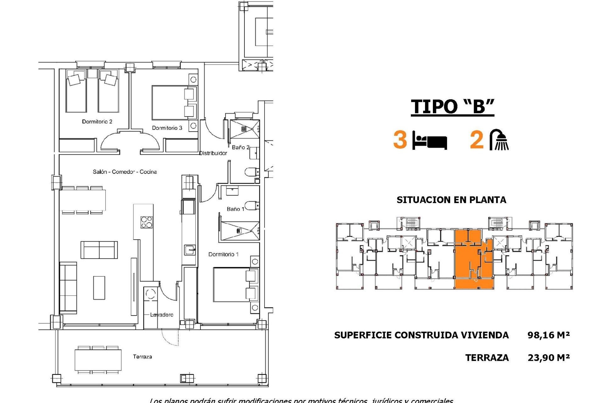 Nouvelle construction - Apartment - San Miguel de Salinas - Pueblo
