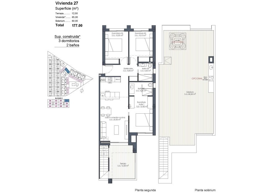 Nouvelle construction - Attique - Los Alcázares - Serena Golf