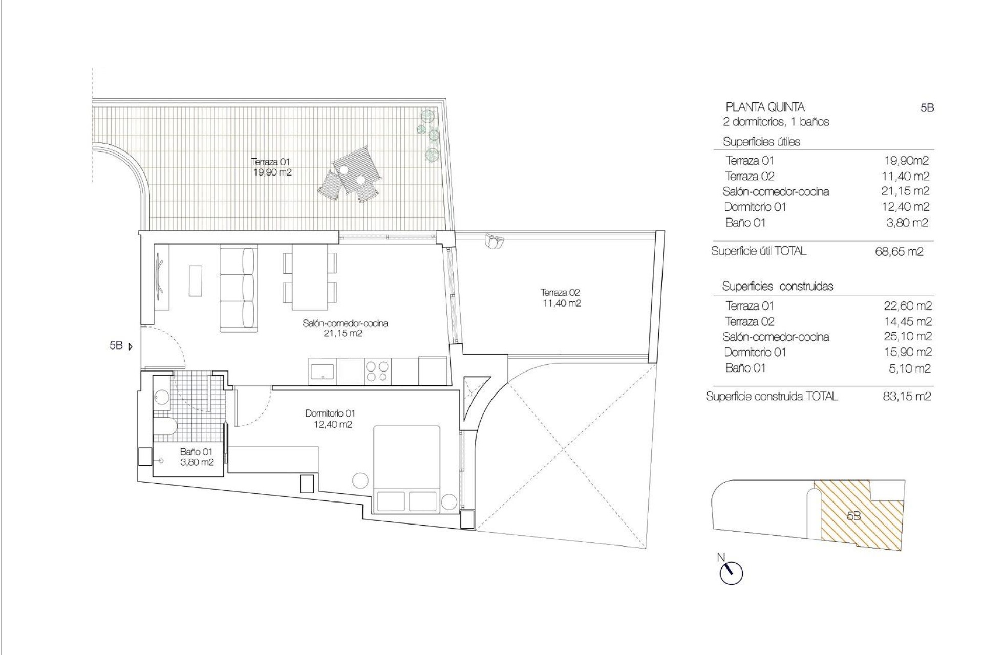 Nouvelle construction - Attique - Torrevieja - Playa de los Locos