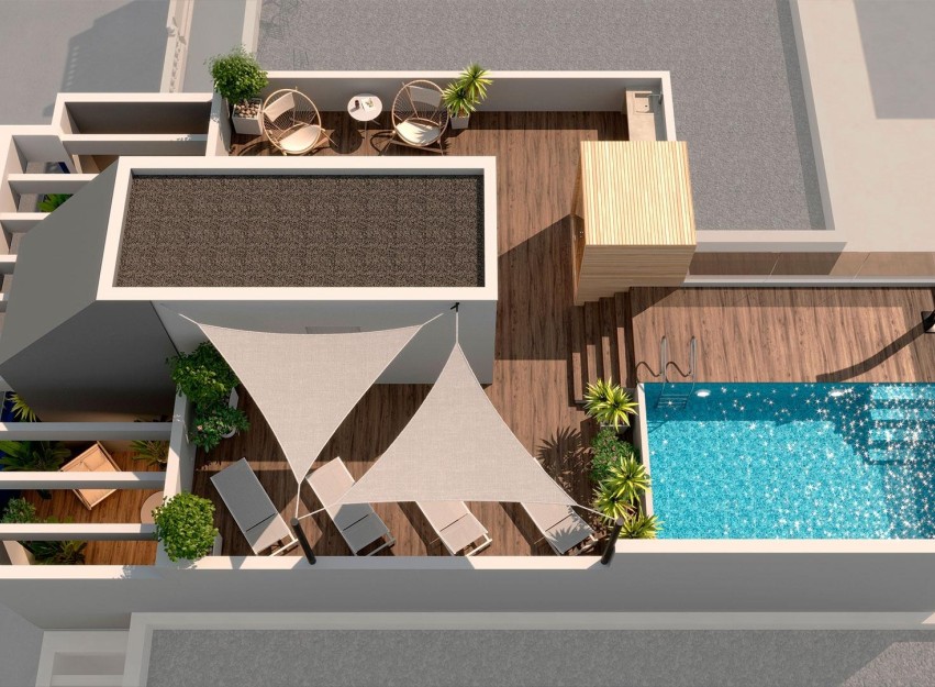 Nouvelle construction - Attique - Torrevieja - Playa del Acequión