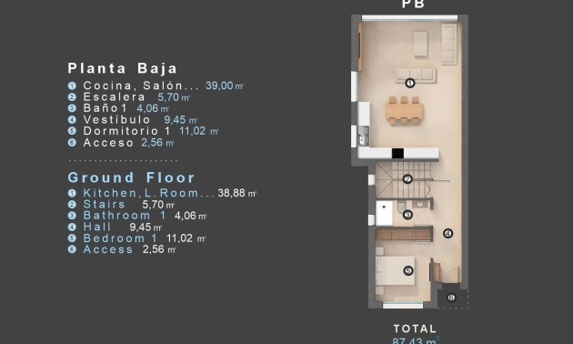 Nouvelle construction - Villa - Orihuela Costa - Las Filipinas