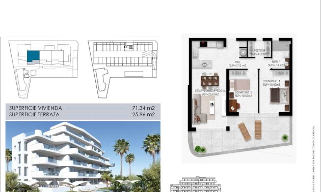 New Build - Apartment - Pilar de la Horadada - Mil Palmeras