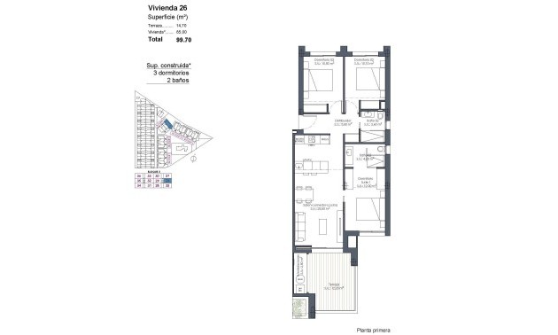 New Build - Apartment - Los Alcázares - Serena Golf