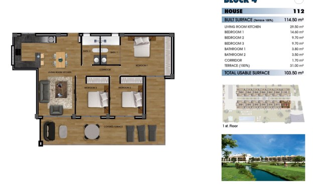 New Build - Apartment - Los Alcázares - La Serena Golf