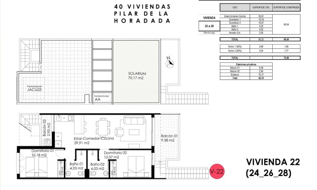Nieuwbouw Woningen - Bungalow - Pilar de la Horadada - pueblo