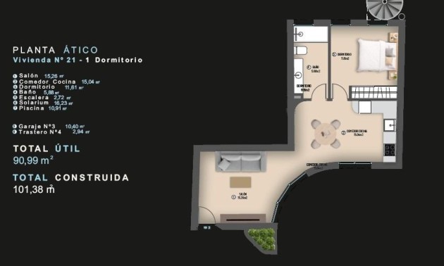 Nouvelle construction - Attique - Torrevieja - Centro