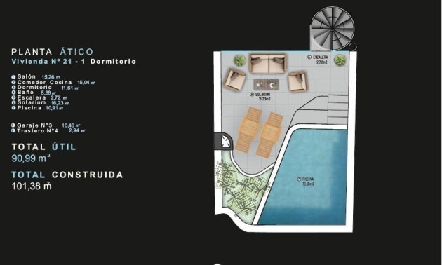 Nouvelle construction - Attique - Torrevieja - Centro