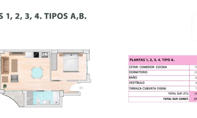 Nouvelle construction - Attique - Guardamar del Segura - Pueblo