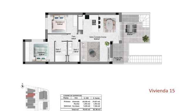 Nieuwbouw Woningen - Bungalow - Pilar de la Horadada - pueblo
