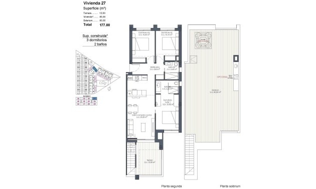 Nouvelle construction - Attique - Los Alcázares - Serena Golf